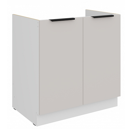 Dolní skříňka COMBO - 80 ZL 2F BB, Bílá/Kašmír Dolní skříňka COMBO - 80 ZL 2F BB, Bílá/Kašmír