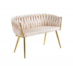 Sofa sametová béžová SF2-FXJG G