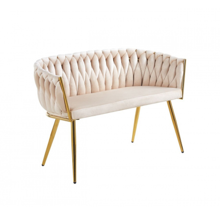 Sofa sametová béžová SF2-FXJG G
