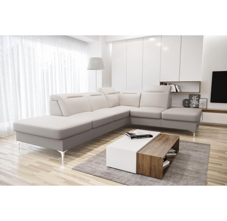 Rohová sedací souprava OSLO 295x220 přírodní kůže - pravá, Kůže ecru Rohová sedací souprava OSLO 295x220 přírodní kůže - pravá, Kůže ecru