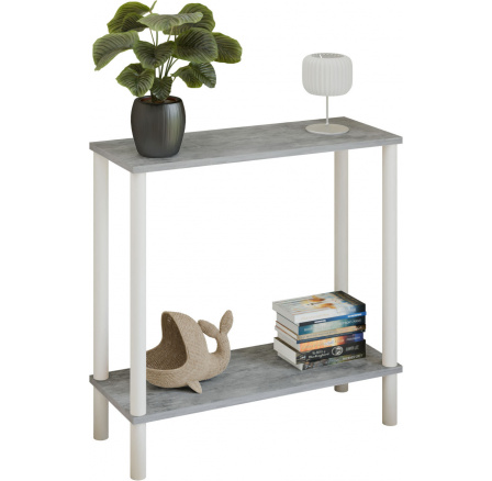 Konzole Claro 80x30 cm - různé barvy na výběr - Světlý Beton, Matná Bílá