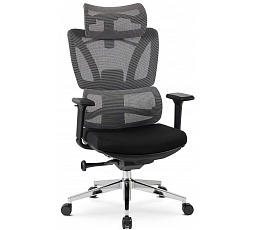 Otočná Židle DELSIN Ergonomická Černá S Podnožkou