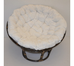 Ratanový papasan 110 cm hnědý - vzhledové vady