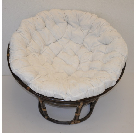 Ratanový papasan 110 cm hnědý - vzhledové vady