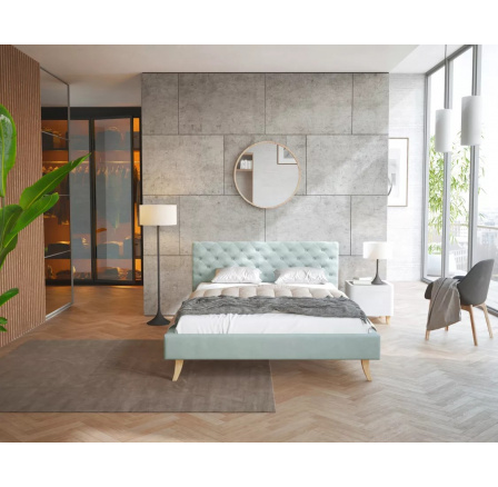 Čalouněná postel KALIFORNIA- TRINITY (máta) - 180 x 200 Čalouněná postel KALIFORNIA- TRINITY (máta) - 180 x 200