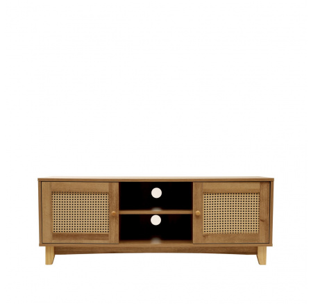 RTV skříň NOTTO s ratanem 120x40x45 cm ALL 849652