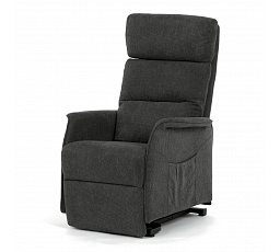 Polohovací křeslo, elektrické kabelové ovládání, šedá, látka, TV-L8960 GREY2