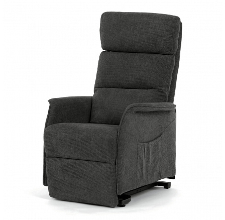 Polohovací křeslo, elektrické kabelové ovládání, šedá, látka, TV-L8960 GREY2 Polohovací křeslo, elektrické kabelové ovládání, šedá, látka, TV-L8960 GREY2