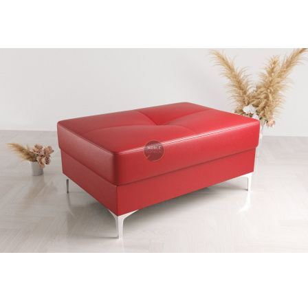 Taburet ORION TOSCANIA 100x55 cm přírodní kůže - červená kůže Taburet ORION TOSCANIA 100x55 cm přírodní kůže - červená kůže