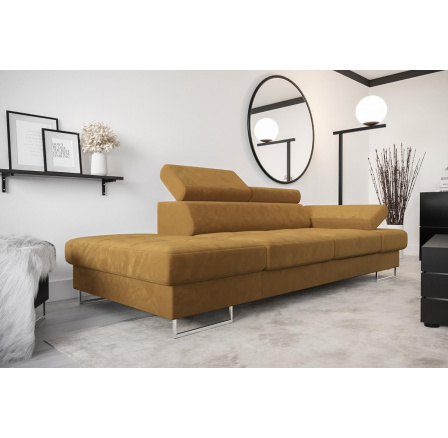 Sofa GALAXY II lenoška 235 cm - žlutá, levá strana Sofa GALAXY II lenoška 235 cm - žlutá, levá strana