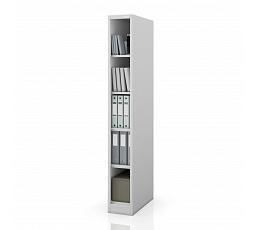 TIM SLIM KNIHOVNA SVĚTLE ŠEDÁ RAL7035 H1850*Š250*H600