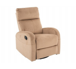Polohovací otočné křeslo OLIMP VELVET, Béžový Bluvel 28