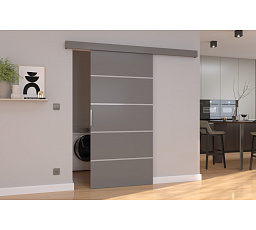 Posuvné dveře na stěnu BIELLA 96 Gray