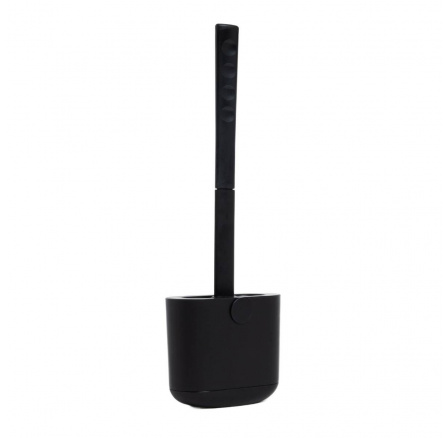 Kartáč na WC REINA silikonový černý 12.3x6.2x36.5 cm 735219