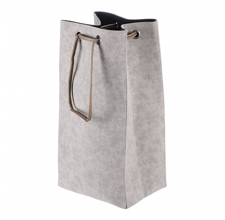 Koš látkový - skládací, stahovací, cappuccino