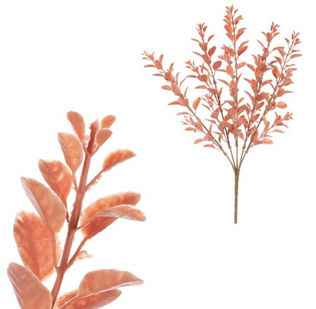 Buxus - umělý trs, barva cihlově hnědá