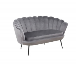 Sofa sametová šedá /nohy černé/ SF1-FXJG