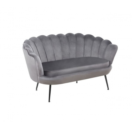 Sofa sametová šedá /nohy černé/ SF1-FXJG