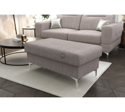 Taburet s úložným prostorem MALIBU 100x55 cm - šedá