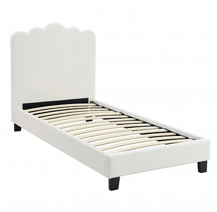 Postel 90x200 CRATER Krémová Sametová