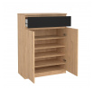 Botník SIMPLICITY 209, Jackson hickory/Černý mat