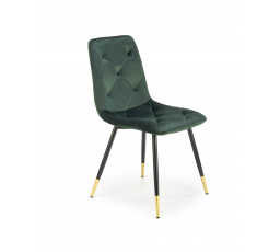 Jídelní židle K438, tmavě zelená