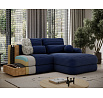 Ripeli Corner Sofa Bed with Storage, White Velvet, Right-Hand Facing Modullo 01 180x128 Right 1