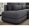 Ripeli Corner Sofa Bed with Storage, Grey Velvet, Right-Hand Facing Modullo 04 180x128 Right 1