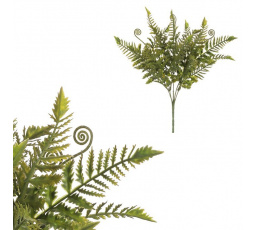 Kapradí - umělý trs, barva zelená