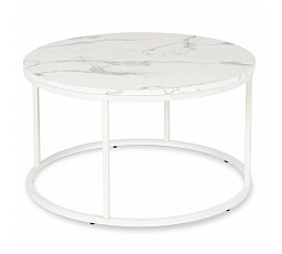 Stolek AGNES MAX Bílý Mramor