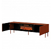 TV komoda RAFAEL 200 EF s elektrickým krbem, Brick Red