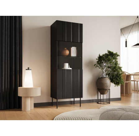 ISLA vitrína 60 černý mat (1 ks)=2 str. )