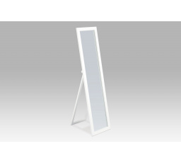 Zrcadlo stojací, v.150 cm, konstrukce z MDF, bílá matná barva