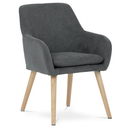 Jídelní židle, šedá, látka, AK-310 GREY2
