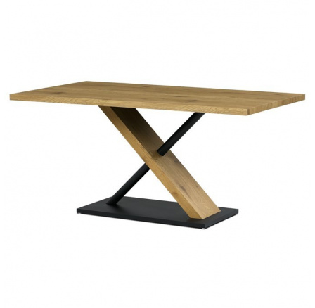 Jídelní stůl 160x90cm, mdf, dub, AT-3018 OAK