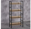 Regál, mdf, hnědá, GD-314 OAK