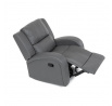 Polohovací křeslo, šedá, látka vintage, TV-4089 GREY