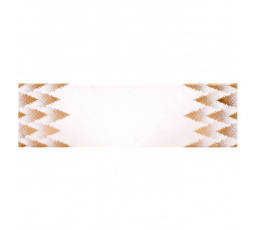 Běhoun - zlaté stromky, 100 % polyester, 40 x 150 cm
