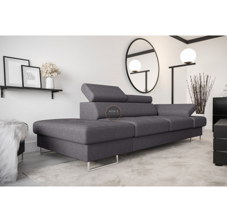 Sofa GALAXY II lenoška 235 cm - šedá, levá strana Sofa GALAXY II lenoška 235 cm - šedá, levá strana