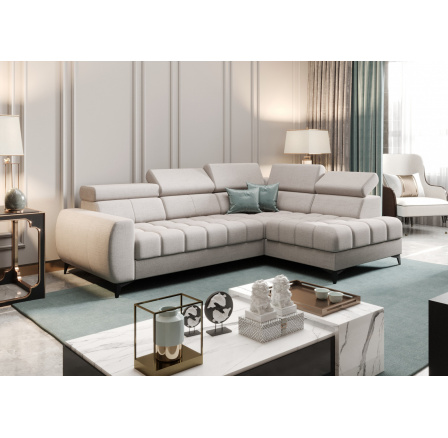 Rohová sedací souprava PORTO MINI 170X255 cm - šedá , pravá Rohová sedací souprava PORTO MINI 170X255 cm - šedá , pravá