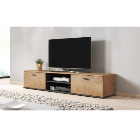 Tv komoda SOHO1 80, dub lefkas / černá