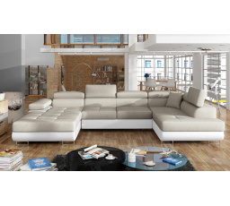 Sedací souprava ve tvaru U RODRIGO, Dora 21 / soft 17 Pravá