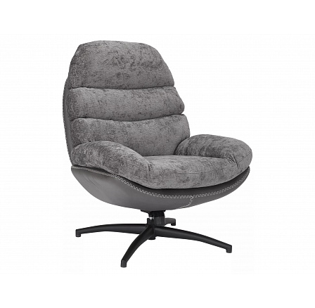 Křeslo GISELLE, Šedá 240/Šedá Ekokůže 243