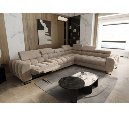 Rohová sedací souprava ASPEN MAX , relax průměr 30x260 cm - volitelný odstín- pravá
