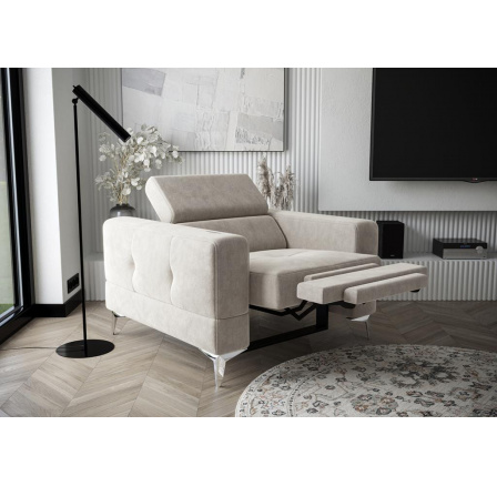 Křeslo TOSCANIA , relax - béžová