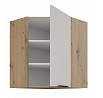 Horní rohová skříňka SOLEA - 60x60 GN-72 1F (45°), Dub Artisan/Kašmír