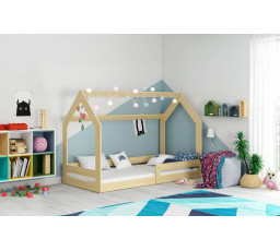 Postel Domek 1 160 x 80, Přírodní