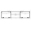 Závěsná TV skříňka Loftia Mini 160 cm - artisan / černý mat