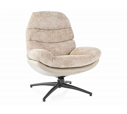 Křeslo GISELLE, Starorůžová 236/Béžová Ekokůže 237