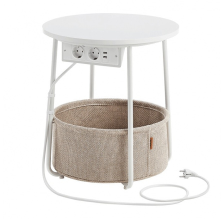 Odkládací stolek 45x45x50cm, mdf, bílá, AKF-E1028 WT Odkládací stolek 45x45x50cm, mdf, bílá, AKF-E1028 WT